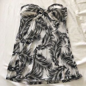 Palm tree tube top